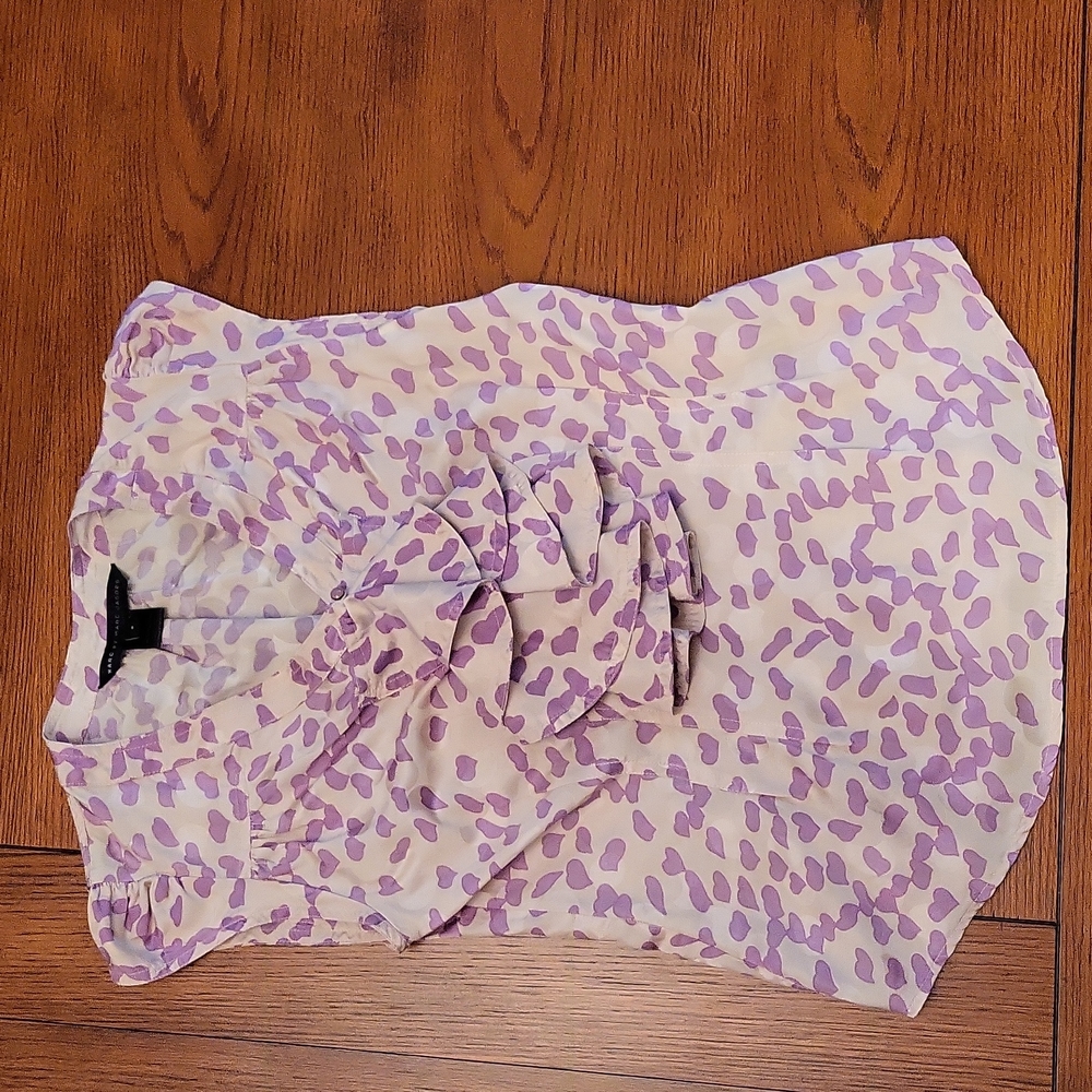 Mark by Marc Jacobs fitted silk/cotton blouse